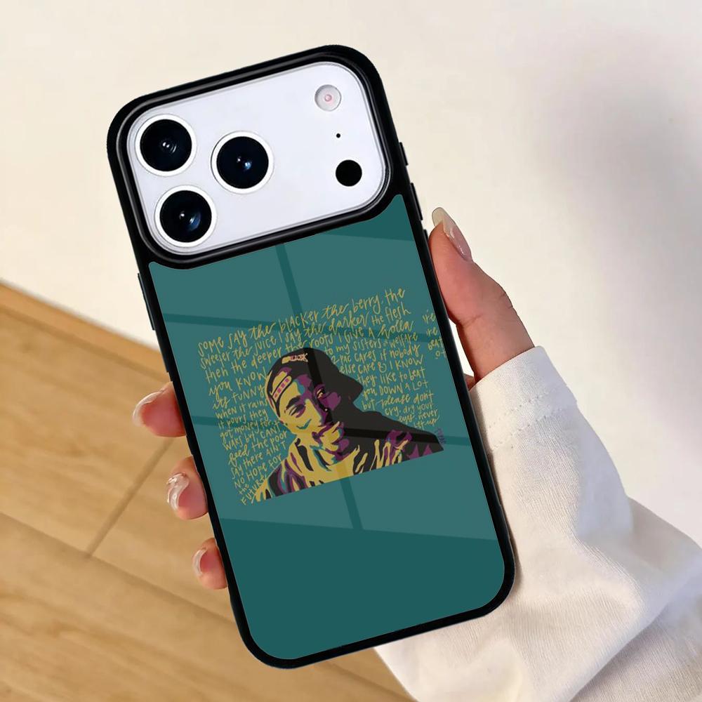 Fashion 2Pac Tupac Shakur Mobile Phone Case for IPhone 17 AIR 16pro Max 15 14 13 12 11 Bumper Cover