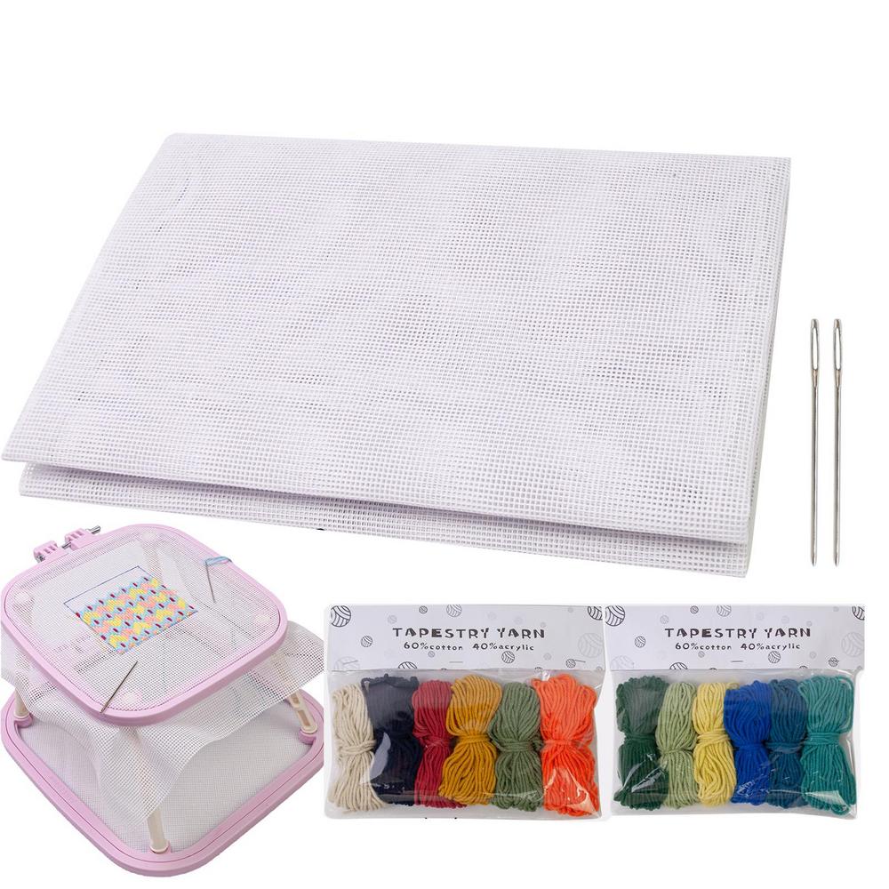 

Design Works Crafts Precise Canvas Kit Канва для вышивания крючком для создания закладок Подставки для салфеток Коробки для салфеток Украшения для стен