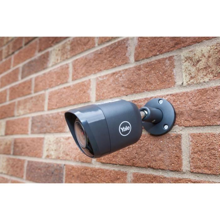 Yale SV-4C-2ABFX Système De Vidéosurveillance Connecté 4 Canaux 2 Caméras HD 1080P H.264+ Pour Extérieur (IP67), Vision Nocturne, Di