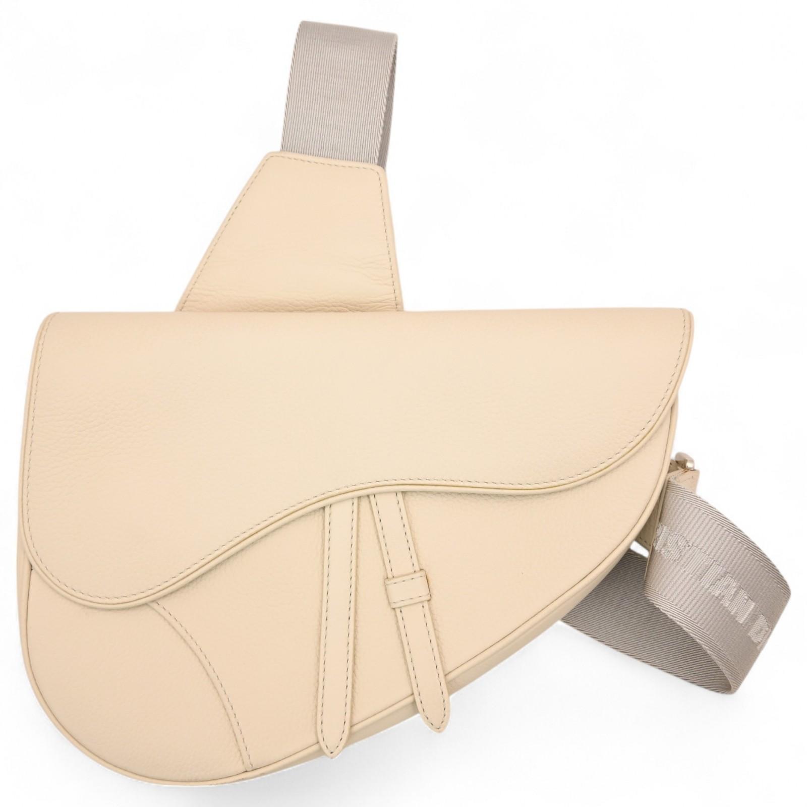 

Оригінальна сумка Dior Saddle через плече Молочно-біла di06134aw