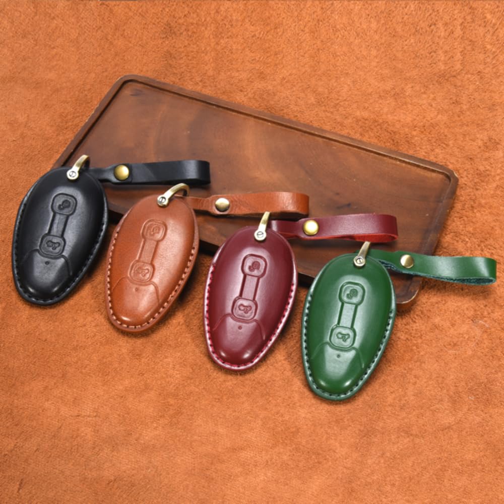 TECART Vespa Motorcycle Key Case, Key Cover, Keychain, Compatible with Vespa GT300, GTV300, etc.