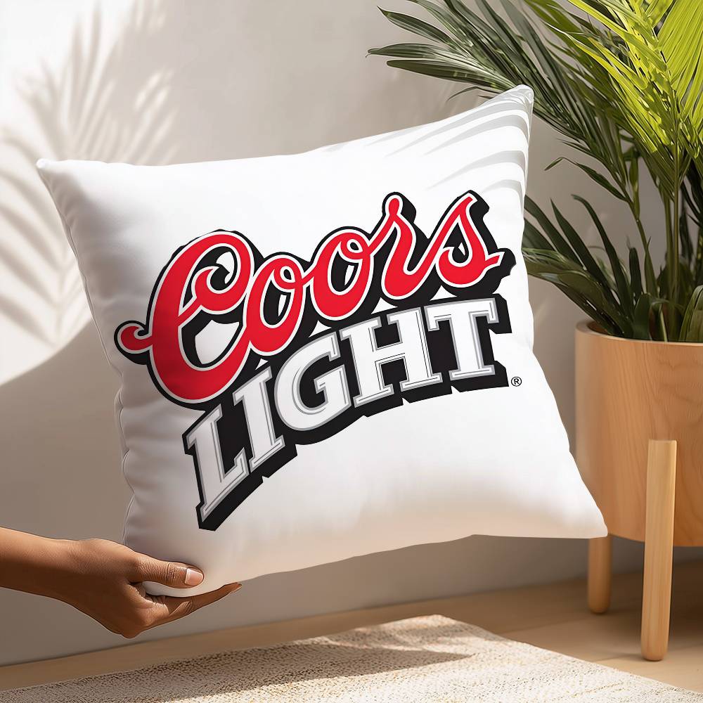 Beer C-Coors Pillow Case Plush Fabric Soft  Pillowcase Double Sided Print Cushion Cover Household Gifts