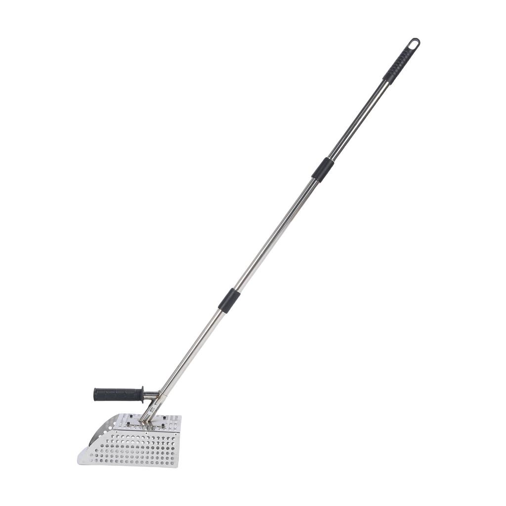Sand Scoop 2 In 1 Design Long Detachable Non Slip Rubber Handle Stainless Steel Sand Sifter Shovel