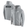 Mens Zip-Up Hooded Sweatshirt NFL Football Loose Fit Casual Sports Top Plus Size