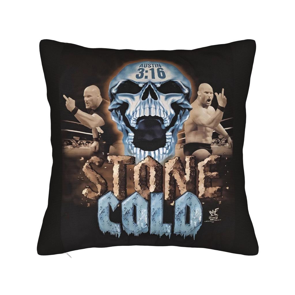 Jersey Stone Steve Austin Cold Pillowcases Vintage Pillow Case For Sofa Car Home Decor Custom Pillow Cover