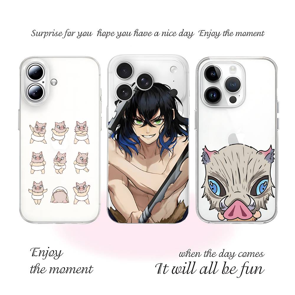 I-Inosukes Phone Case For Iphone17 16 15 11 13 14 Pro Max 7 8 Plus X Xr Xs Max Se2020 12mini Transparent Cov