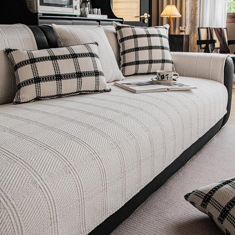 

Cotton And Linen Sofa Cushion Universal In All Seasons New High-End Seat Cushion High-End Old Coarse Cloth Sofa Cover Cover Cloth 70*70cm