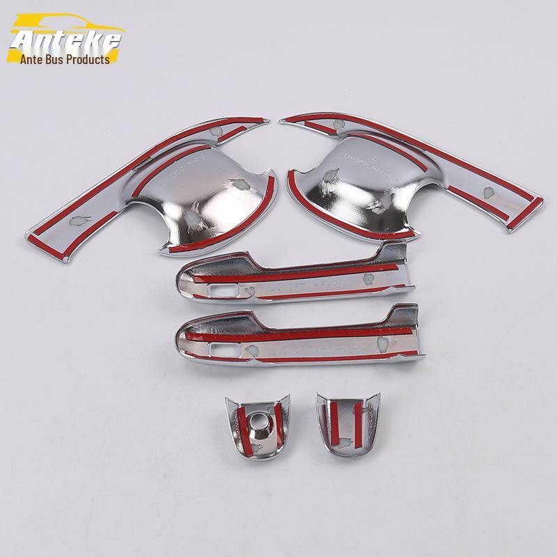 18 CHR Front Door Handle Bowl Protective Film: Anti-Scratch, Wear-Resistant, Bright Decorative Frame Cover