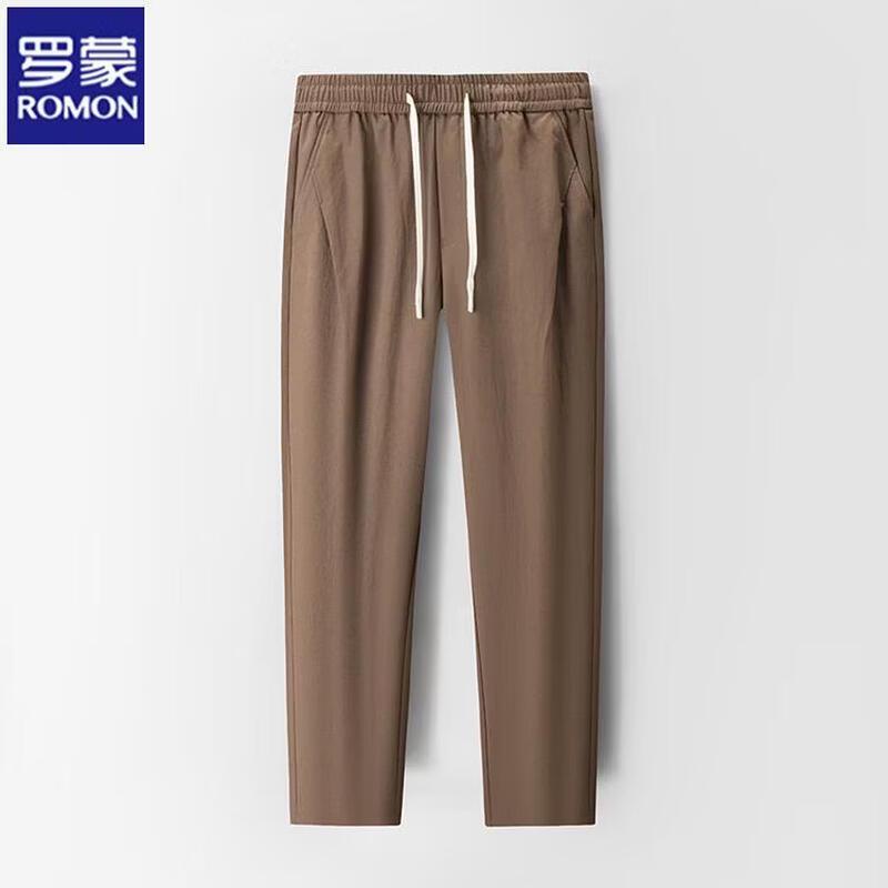 

ROMON Men s Summer Lightweight Straight Loose Sports Casual Pants 4XL