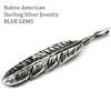[STERLING SILVER 925] Silver Indian Feather Native American Pendant for Men and Women AMTHGTO-007