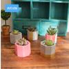 Cement Mold for 3-Hole Round Geometric Polygonal Flower Pot Vase - DIY Silicone Mold for Aromatherapy Candle Decoration