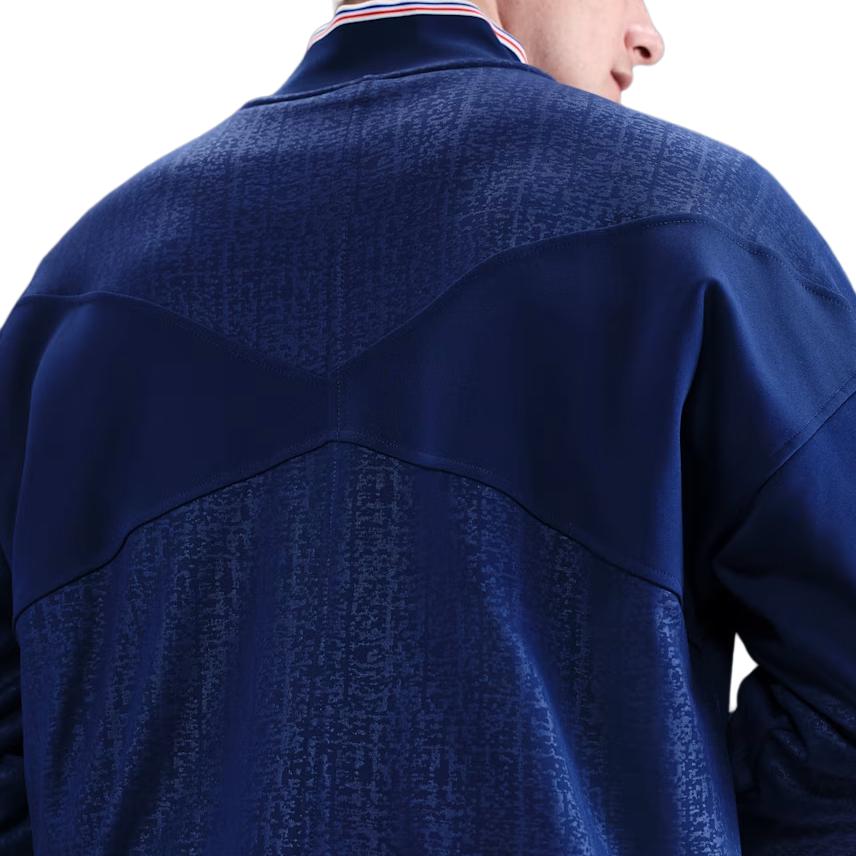 Nike Badge Zip Long Sleeve Loose Jacket Men Jackets Blue FZ9390-492