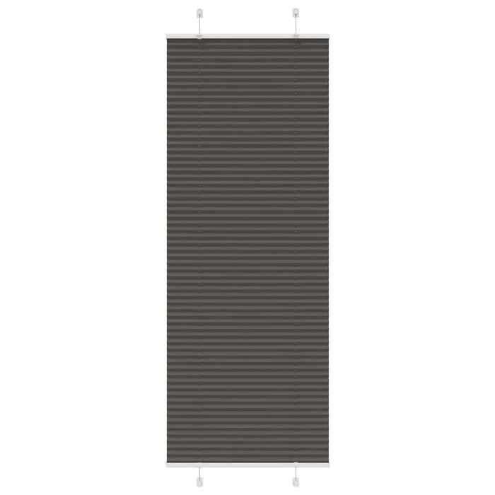 VidaXL Store Plissé Noir 80x200 Cm Largeur Du Tissu 79,4 Cm Polyester, Window Pleated Blind, Accordion Blind, Blind 4015156