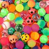 Rainbow Matte Solid Elastic Bouncy Ball Floating Colorful Jump Ball Fun Outdoor Indoor Toy Gift for Kids Toddlers