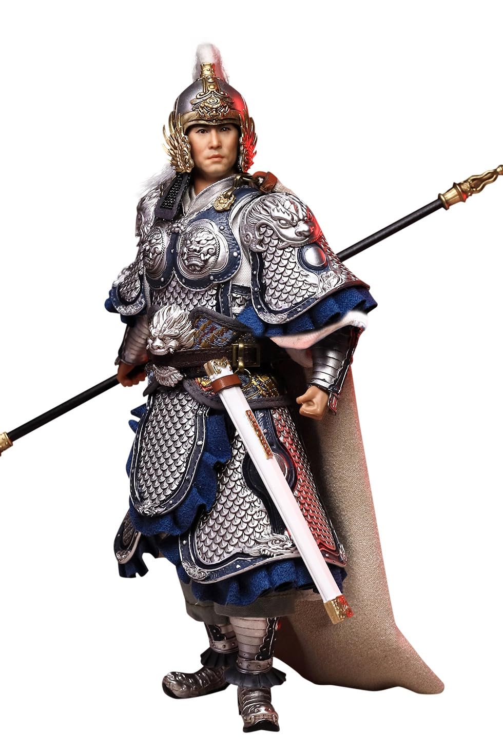 

303TOYS Scale THREE KINGDOMS ON PLAM Zhao Yun Action Figure from the Three Kingdoms Five Tiger Generals Includes and Full Set [AC] 1/12 Series, Body, чёрный