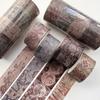 4 Rolls Per Box Retro Tape Scrapbook Map Decoration Hand Account Collage DIY Album Decoration Student Stationery Gift Tape