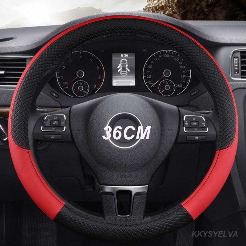 

Чехол на руль автомобиля в форме D/O 36 см, искусственная кожа для Honda Civic Ciimo Jade SUZUKI Alto LINGYANG NISSAN Juke Toyota Aqua Prius
