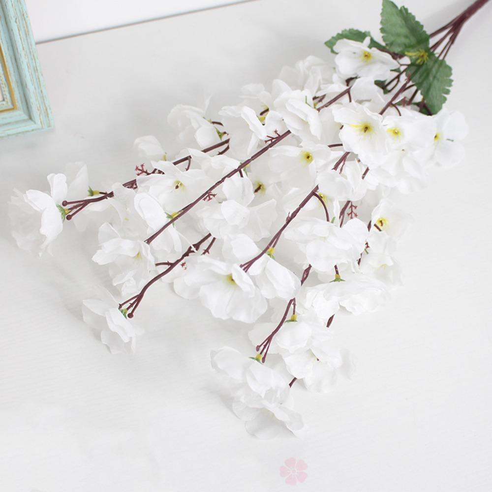 Floral Arrangement Lifelike Peach Blossom 7 Branches Home Decorations  Party Decor Supplies
