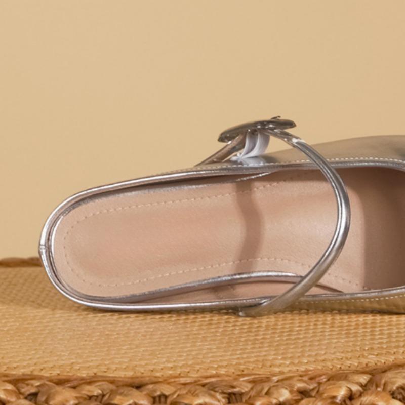 Nuove pantofole estive alla moda con punta chiusa, scarpe da donna sexy e versatili, suole morbide, scarpe non stancanti