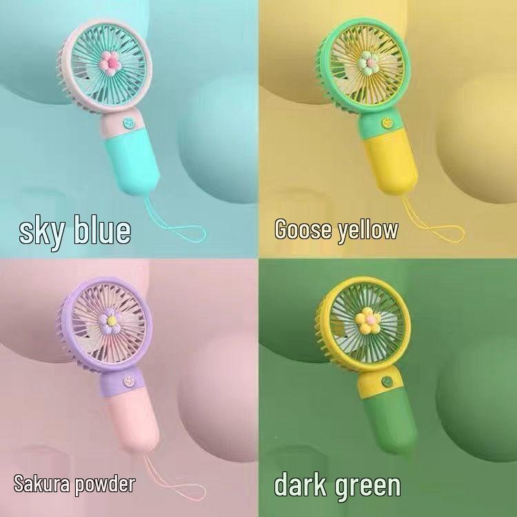 Customizable Logo USB Rechargeable Handheld Mini Fan - Ideal Business Event Souvenir Fruit Style