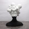 Abstract Figure Sculpture Black and White Mosaic Woman Figurine Human Head Statue Home Decoration Resin Handicraft Ornaments