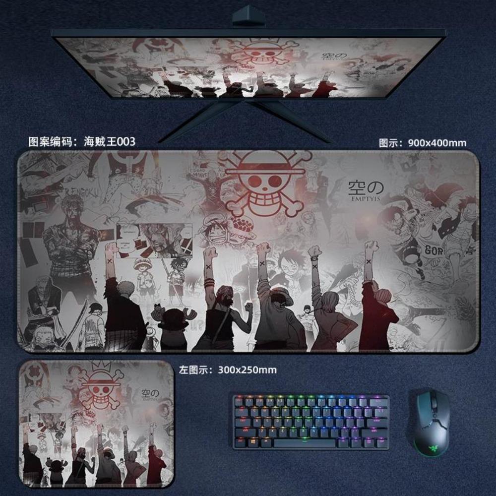 Nautical King Animation Periphery Cute ONE PIECE Leather Mouse Pad Boys Oversized Small E-sports Game Office Computer Keyboard Pad Notebook Table Mat