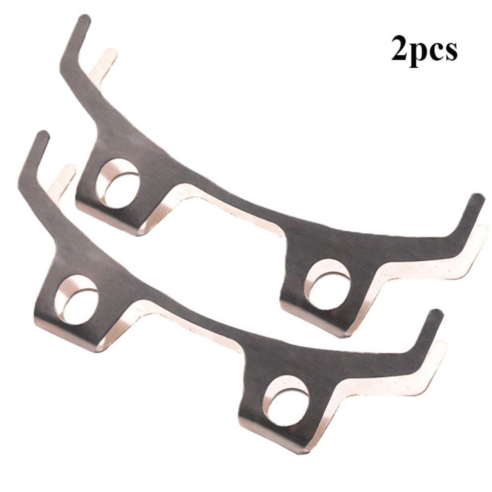 

2pcs Silver Color Disc Brake Pump Steel Brake Pad Spring Electric Vehicle Accessories