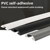 1PC 1M/39.37in Curved Pressure Line Ground Exposed Wire Routing Self-adhesive Pressure Line Decorative Groove