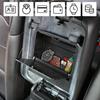 Jeep Wrangler JL One-Touch Hidden Storage Console Box, Modern Center Console Box, 6.77 X 6.16 X 1.81 Inches, Black