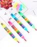 1pc 20 Color Interchangeable Core Oil Painting Crayon Best Colored Crayon Student's Washable Paintbrush Fancy Graffiti Painting