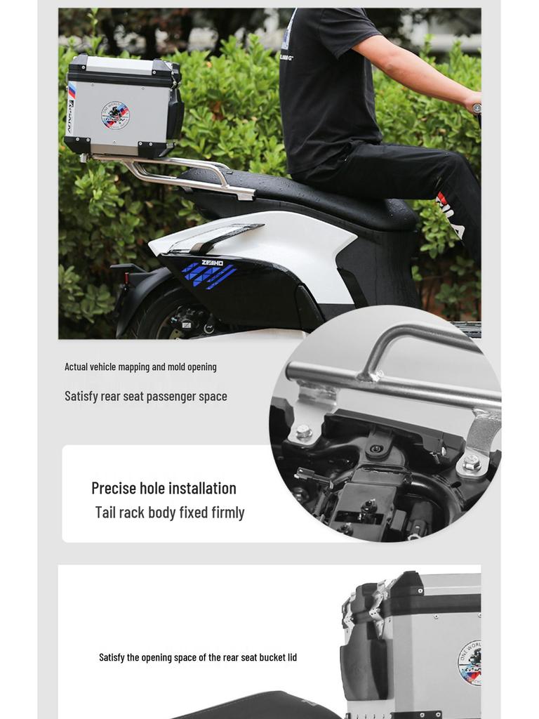 GSADV Aluminum Tail Box for CFMOTO ZEEHO AE8 Electric Scooter Pedal Modification