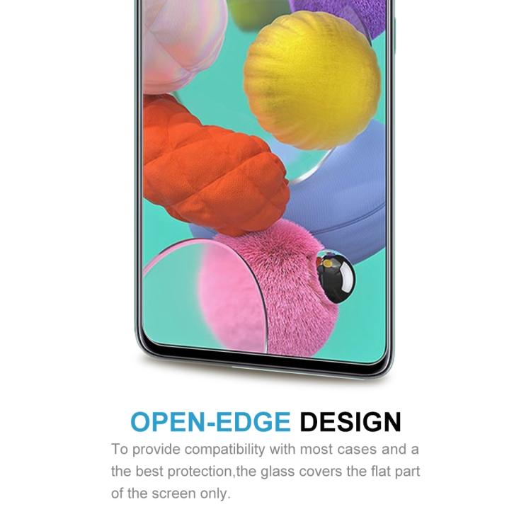 For Galaxy A51 0.26mm 9H Surface Hardness 2.5D Explosion-proof Tempered Glass Half Screen Film