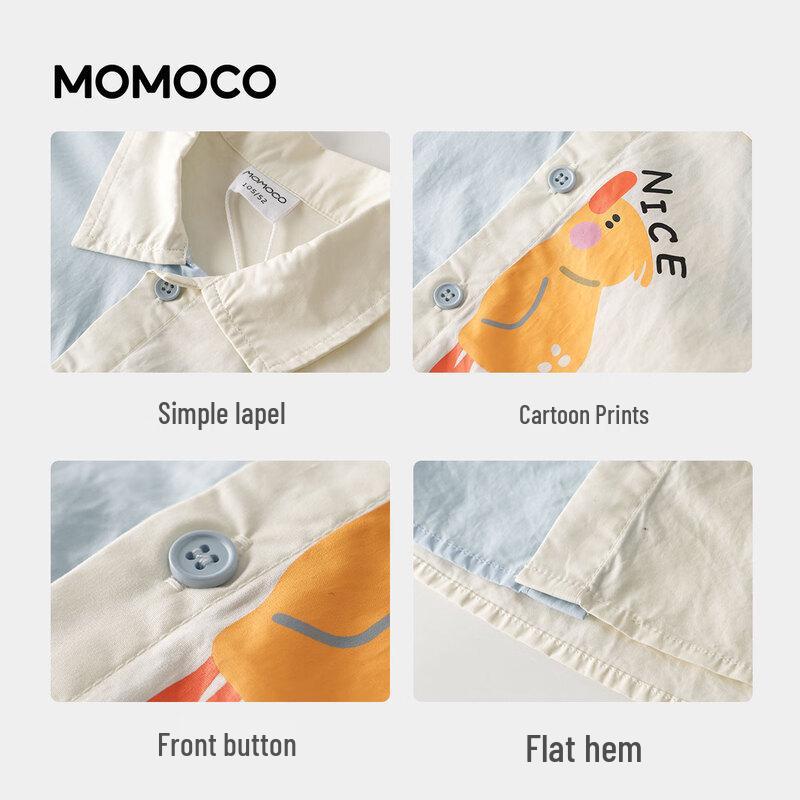 MOMOCO Boys' Summer Short Sleeve Casual Shirt
