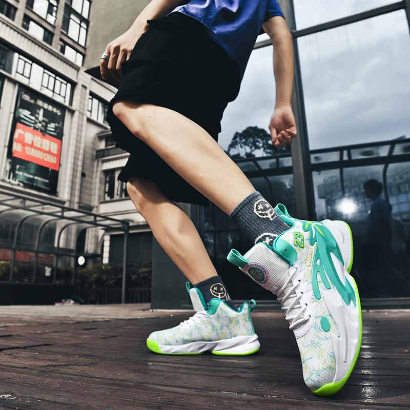 Zapatillas de Baloncesto Profesional para Hombre Zapatillas Deportivas Atléticas de Alta Calidad para Entrenamiento Unisex Botas de Baloncesto Callejero Zapatillas Acolchadas