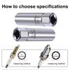 3/8 Inch 12 Point Drive Spark Plug Socket Wrench With Magnetics 14/16mm CR-V Steel Socket Wrench Adapter Car Removal Repair Tool