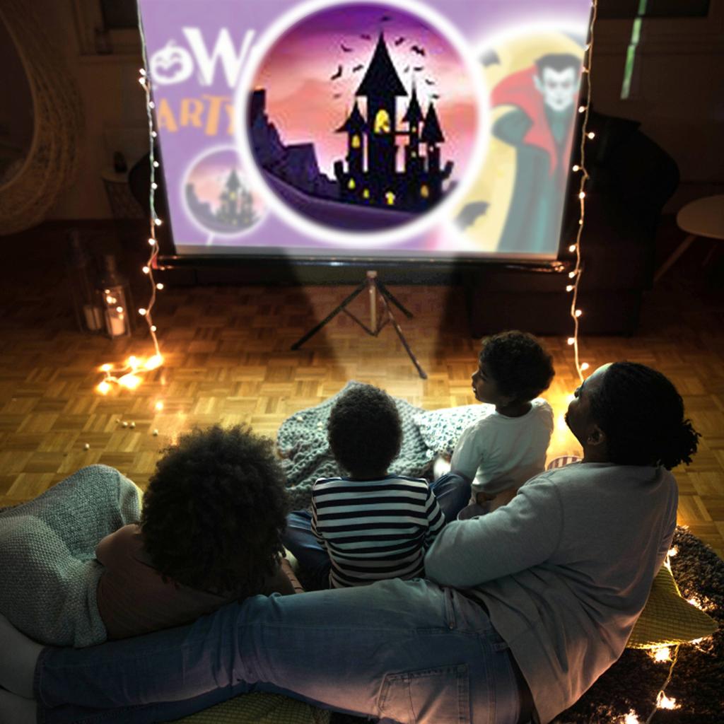 Flashlight Projector Lifelike 24 Kinds Of Design Horror Elements Such As Ghosts, Demons, Vampires, Bats, Halloween Toys Gifts