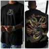 Animated Product Pattern Printed T-shirt for Men and Women Summer Cotton Street Fashion Brand Top