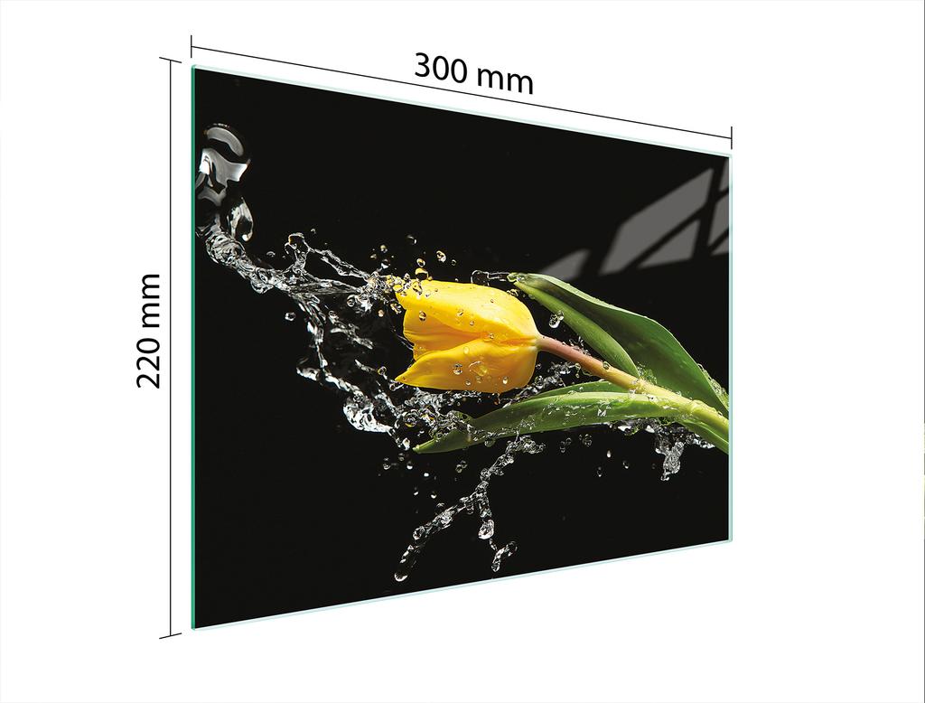 SZKLANA DESKA DO KROEJNIA 30x22 TULIPAN