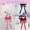 Spilla a Forma di Fiocco a Farfalla Stile Coreano con Perle a Goccia per Abbigliamento Elegante da Donna