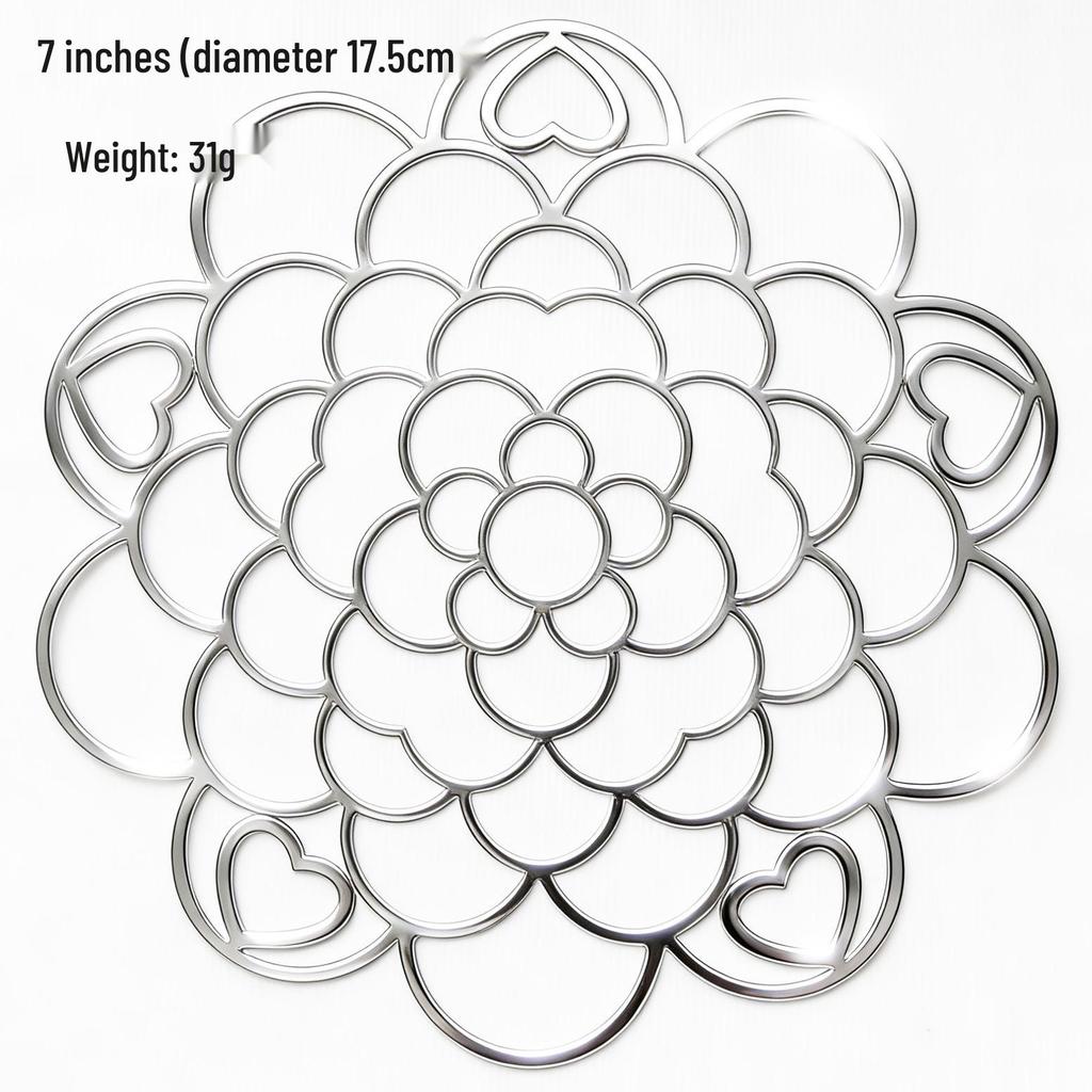 Foldable Metal Laser-Cut Floral Arrangement Grid – Trending Flower Arranging Aid