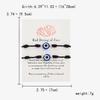 Handmade Braided Lucky 7 Knots Red String Bracelets For Women Men Turkish Blue Evil Eye Bracelet Friendship Couple Jewelry Gifts