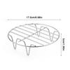 Stainless Steel BBQ Net 6/7/8 Inches Roasting Rack Baking Air Fryer Rack Kitchen Grill Holder Cooking Non-stick  Grilling Rack