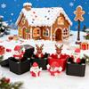 1/2/4Pcs Christmas Middle Finger In A Box Ornament Pop-up Santa Claus Reindeer Snowman Box Desktop Decoration Tricky Props Gag Prank Gift