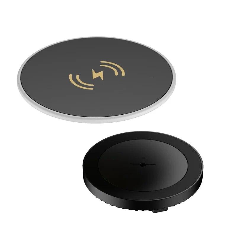 Wireless Charger Pad Stand 40MM Long Distance  Hidden Under Desk Phone Induction Fast Wireless Charging Station Dock