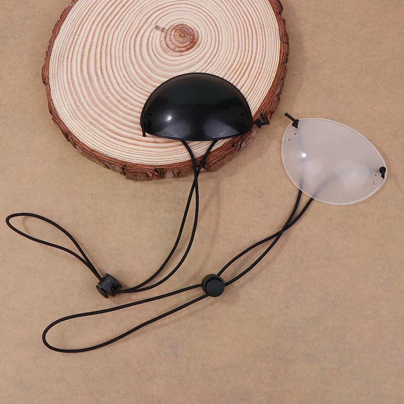 Durchscheinend Schwarz Einzelnes Augenschutz Korrektur Kinder Monokular Augenbrille Patch Amblyopie Augenbinde Ein Auge Schielen