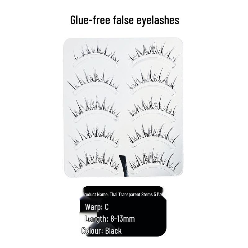 Thai Style Sunflower Fairy Transparent Stem False Eyelashes