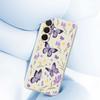 For Samsung Galaxy A36 5G Case Purple Butterflies Pattern Printing Straight Edge TPU Phone Back Cover