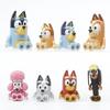 Bluey Anime Action Figures Bandit Chilli Bingo With Movable Joints Animation Dog Model Dolls Kids Party Favor Toys Birthday Present