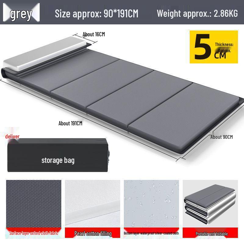 Thickened Waterproof Folding Sleeping Pad: Moisture-Proof Yoga and Nap Mat for Camping and Office Use
