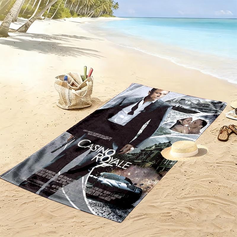 007: Spectre Danger beach towel Beach towel for vacation photos Outdoor camping quick-drying swim towel Absorbent bath towel swim beach towel Comfort